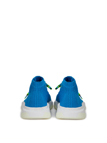 Exquisite Blue Cotton Sneakers for Men