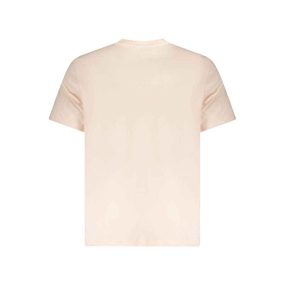 Pink Cotton Men T-Shirt