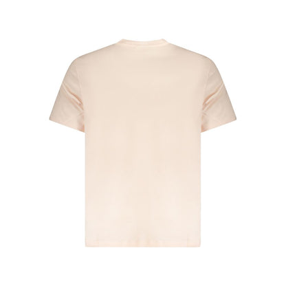 Pink Cotton Men T-Shirt