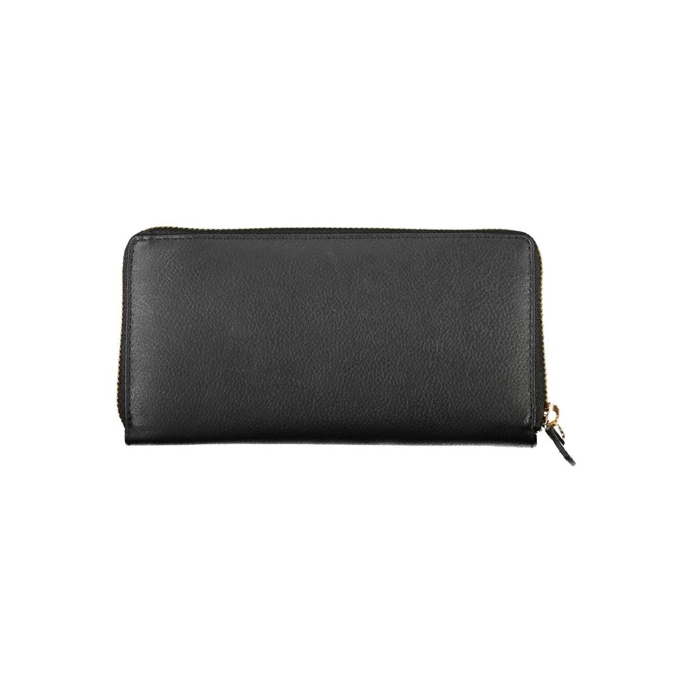 Black Polyurethane Women Wallet