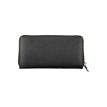Black Polyurethane Women Wallet