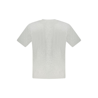 Gray Cotton Men T-Shirt