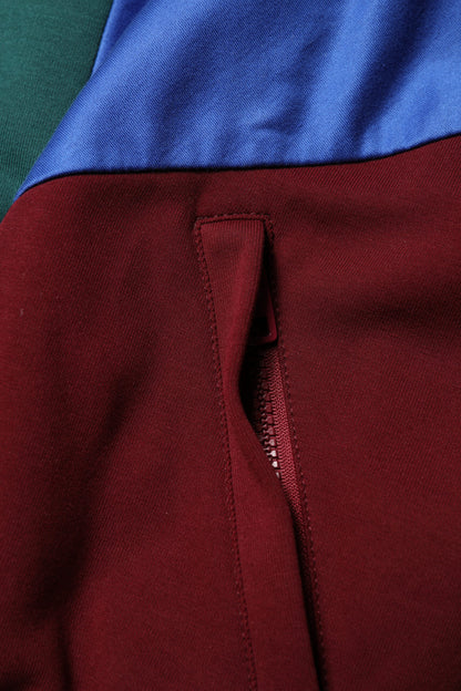 Multicolor Cotton Logo Full Zip Jacket