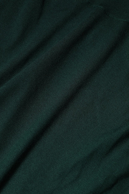 Green Cashmere Knitted Men Pullover Sweater