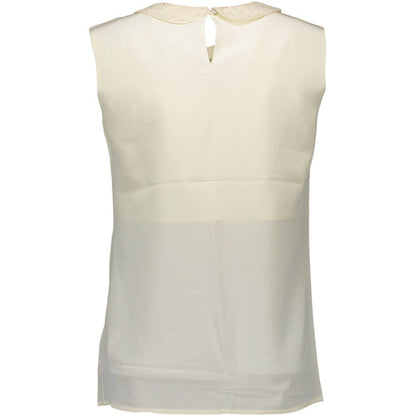 White Silk Women Top
