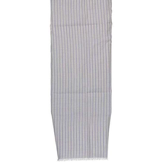 White Cotton Men Scarf