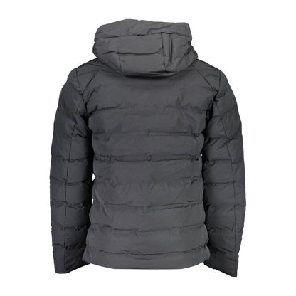 Black Polyamide Men Jacket