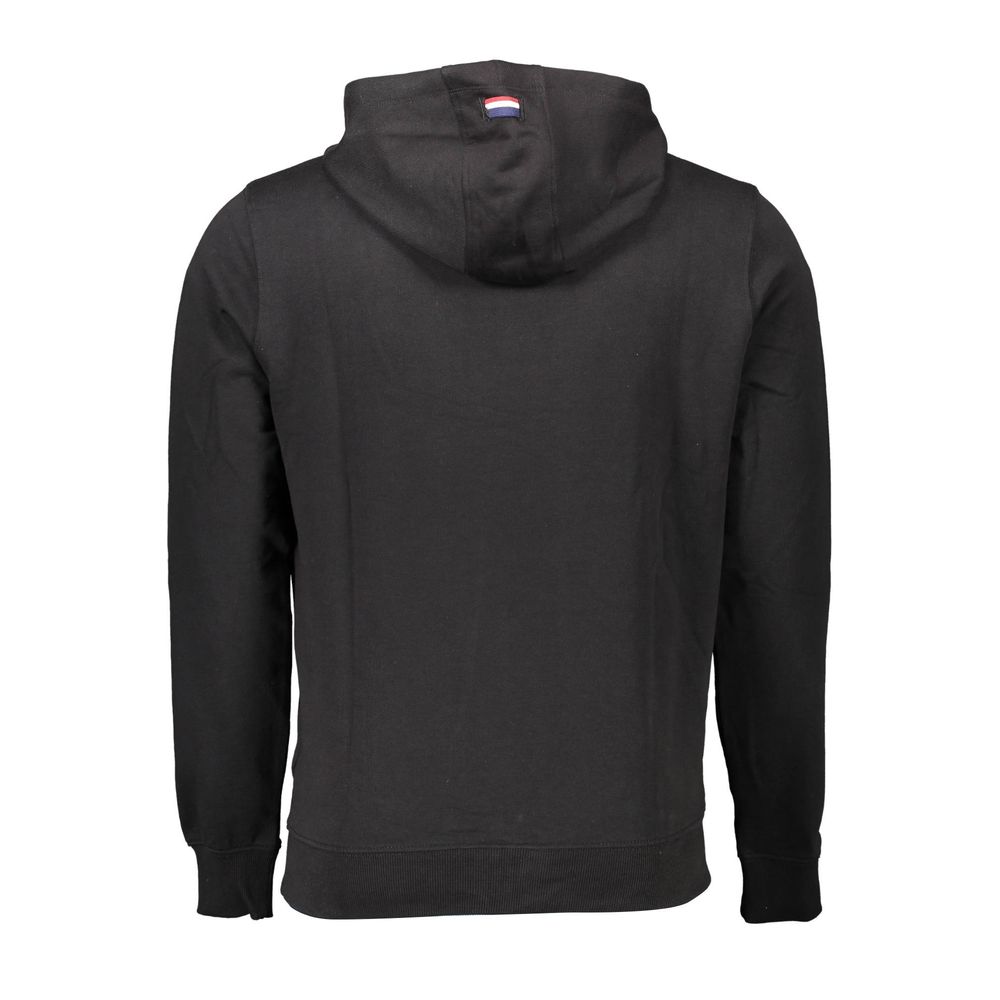 Black Cotton Men Sweater