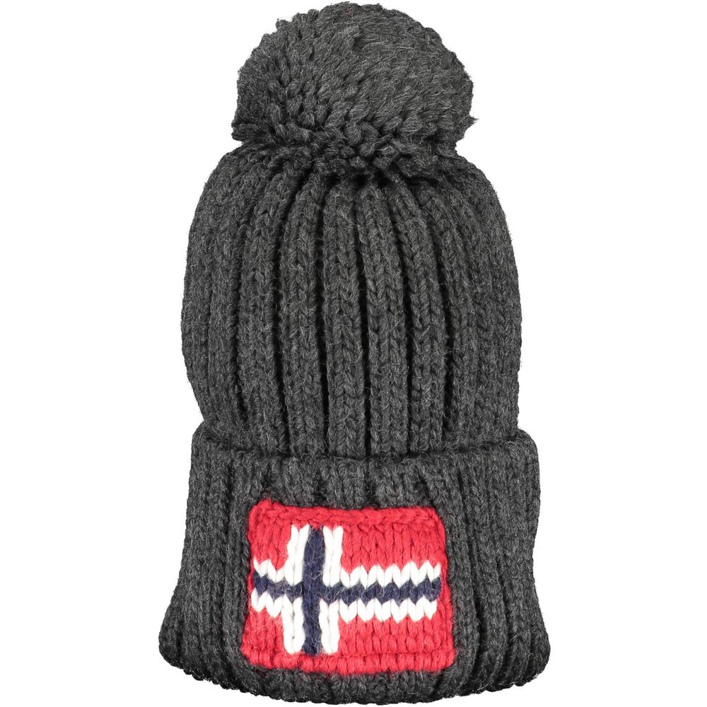 Gray Acrylic Men Cap