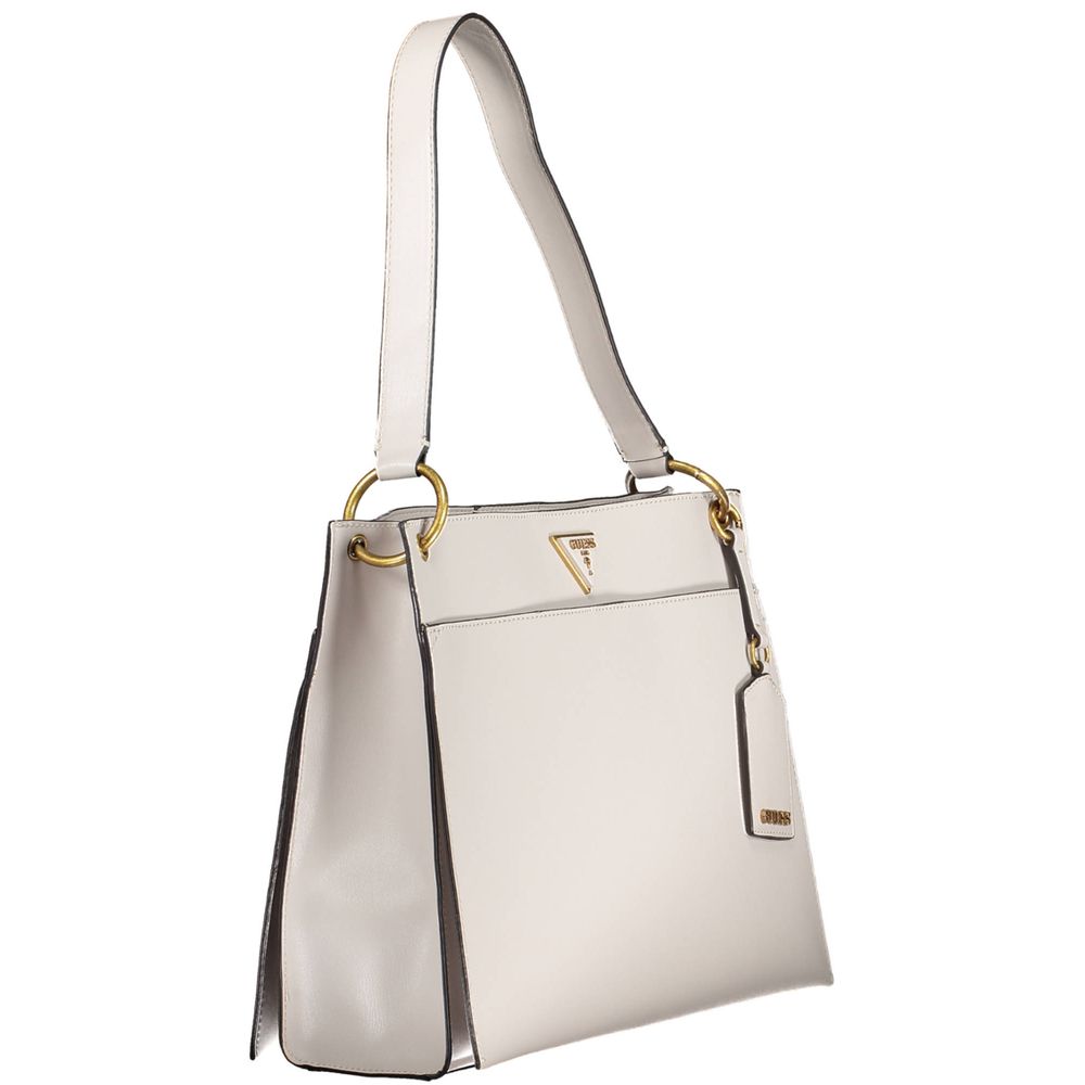 Gray Polyethylene Women Handbag