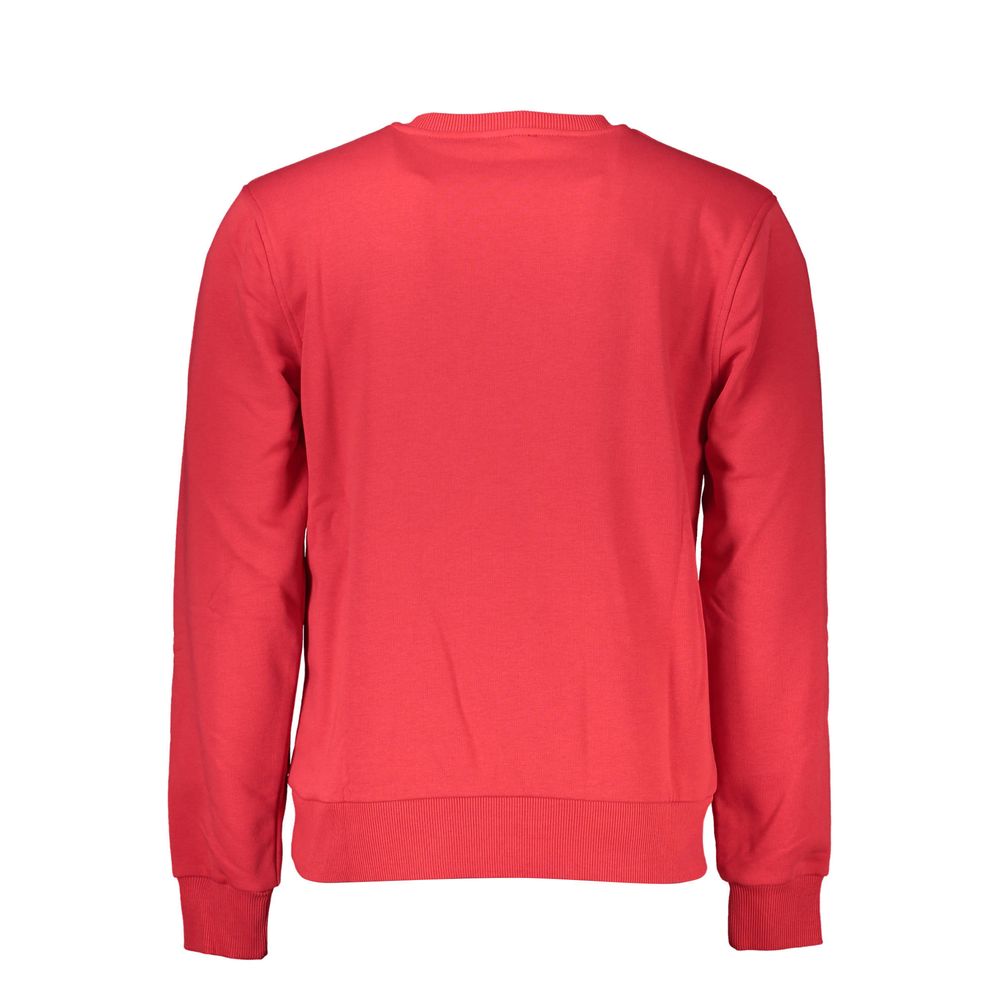 Red Cotton Men Sweater