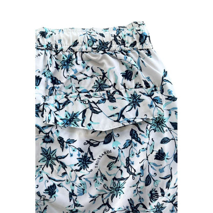 White Polyester Men Swim Short
