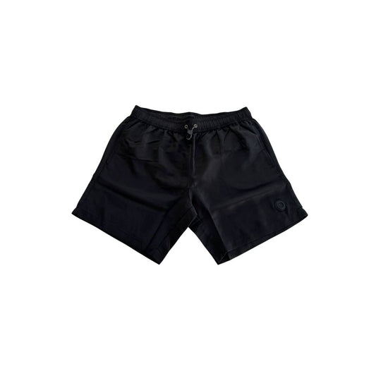 Black Polyester Men Swim Short