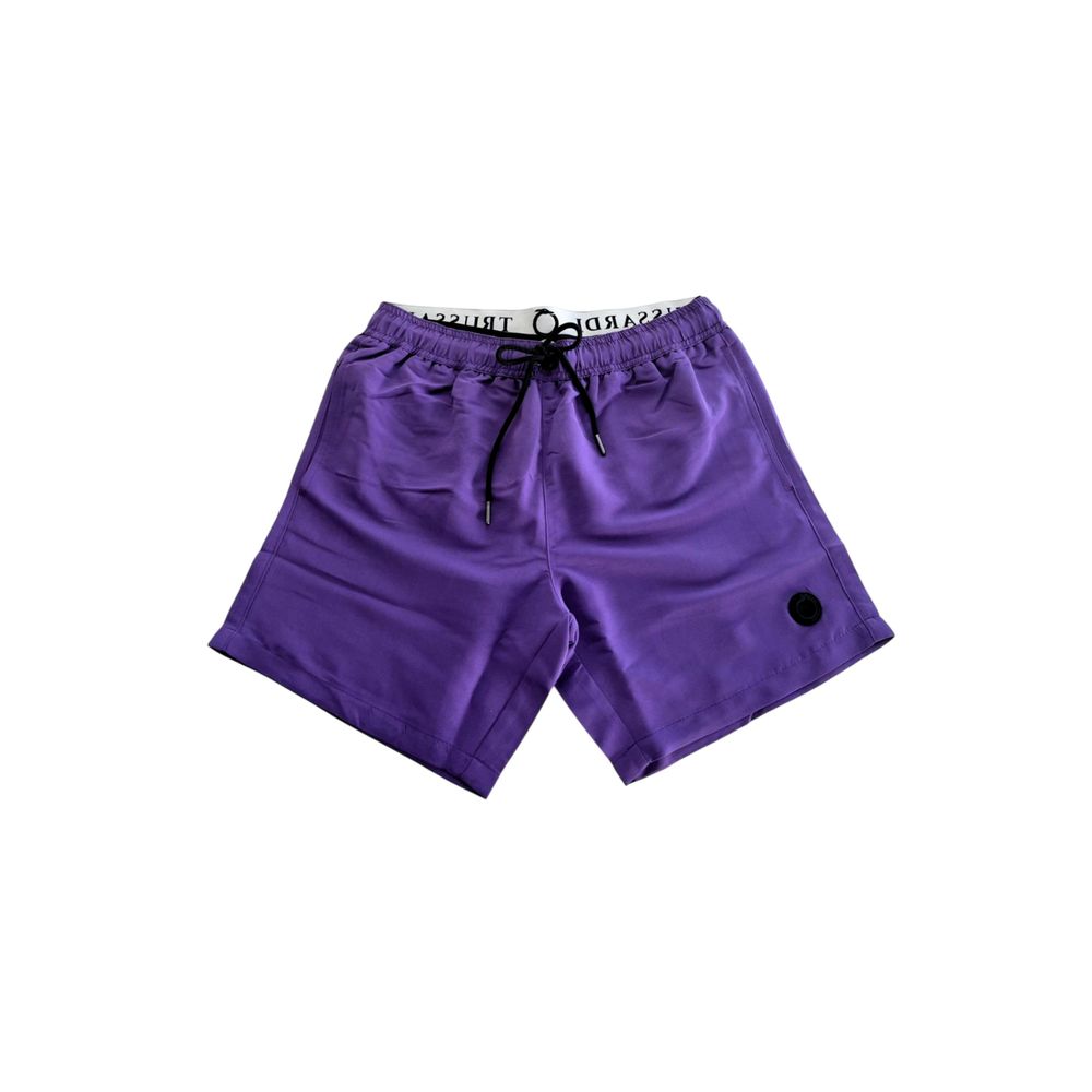 Purple Polyester Men's Swim Short