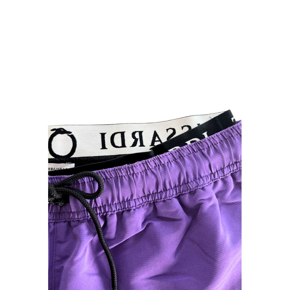 Purple Polyester Men's Swim Short