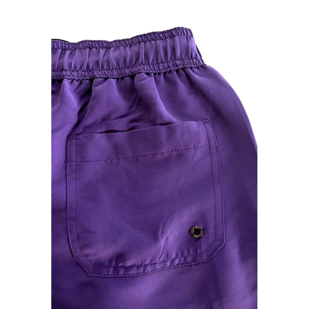 Purple Polyester Men's Swim Short