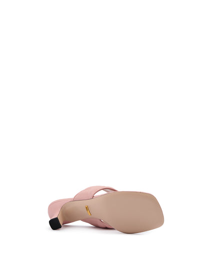 Mystic Pink Nappa Charlotte Leather Sandals