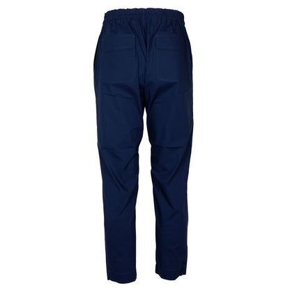 Blue Cotton Men Pants