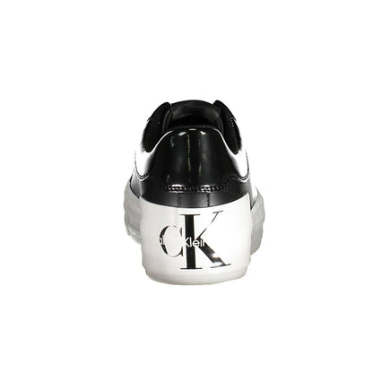 Black Polyester Sneaker