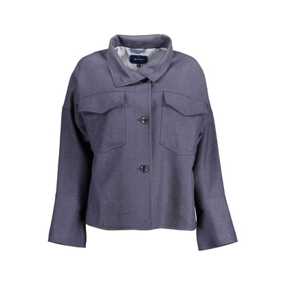 Blue Cotton Jackets & Coat