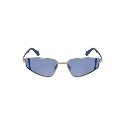 Gray Metal Women Sunglass