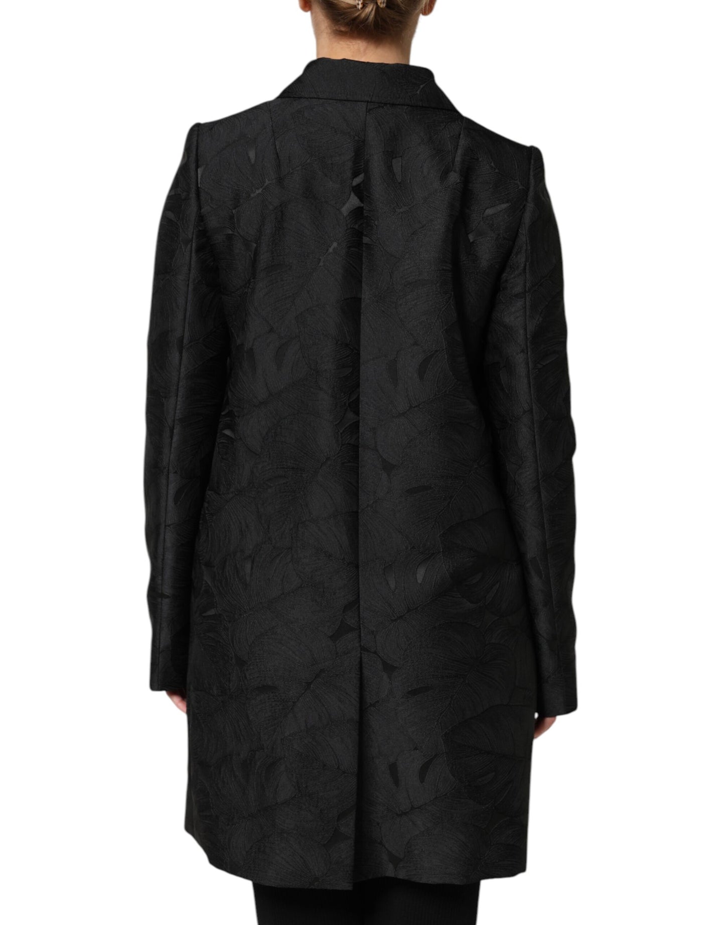 Black Single Breasted Trench Coat Jacket