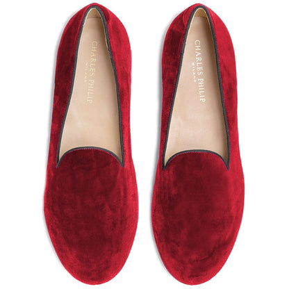 Red Velvet Loafer