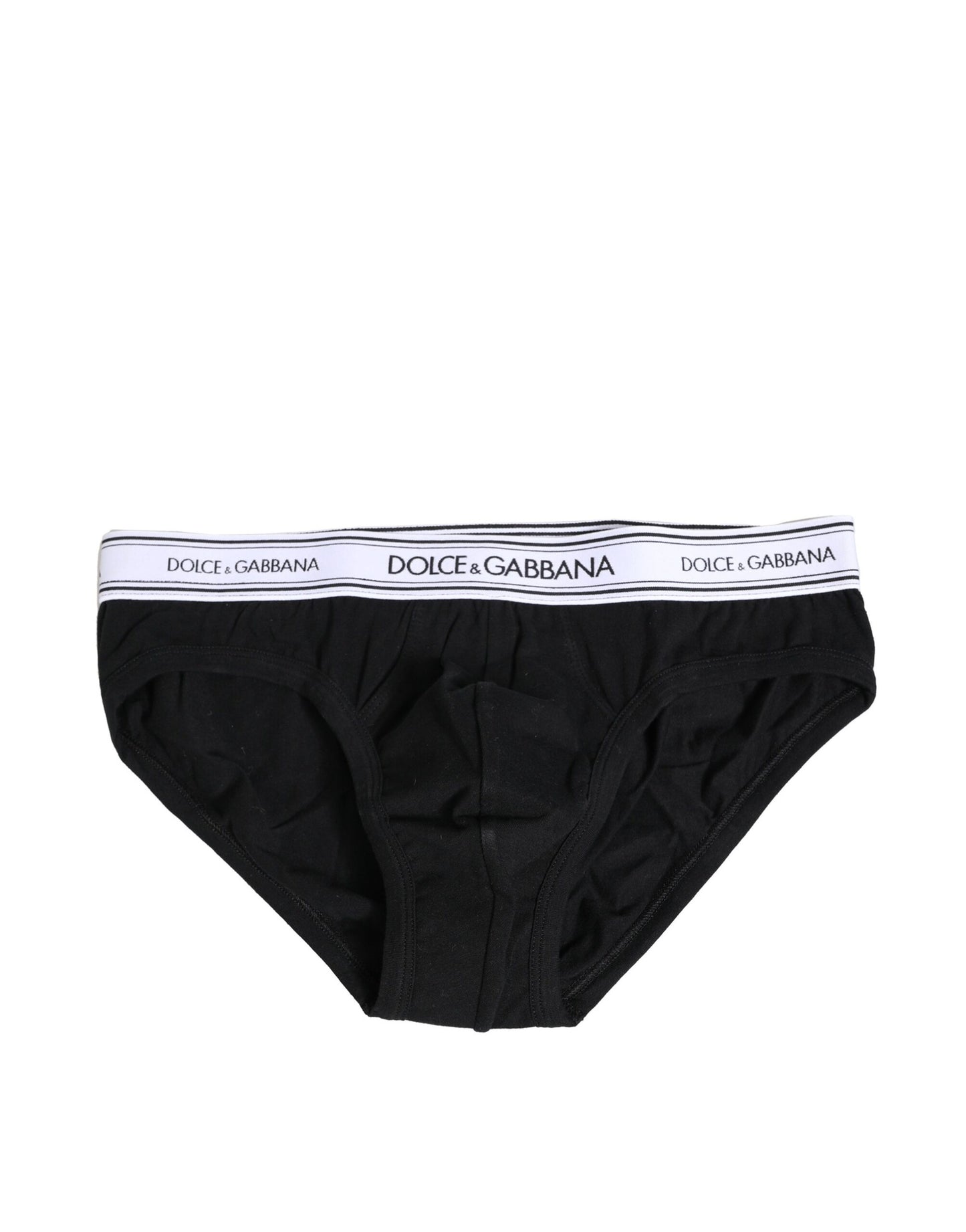Black Cotton Stretch Regular Brief Underwear