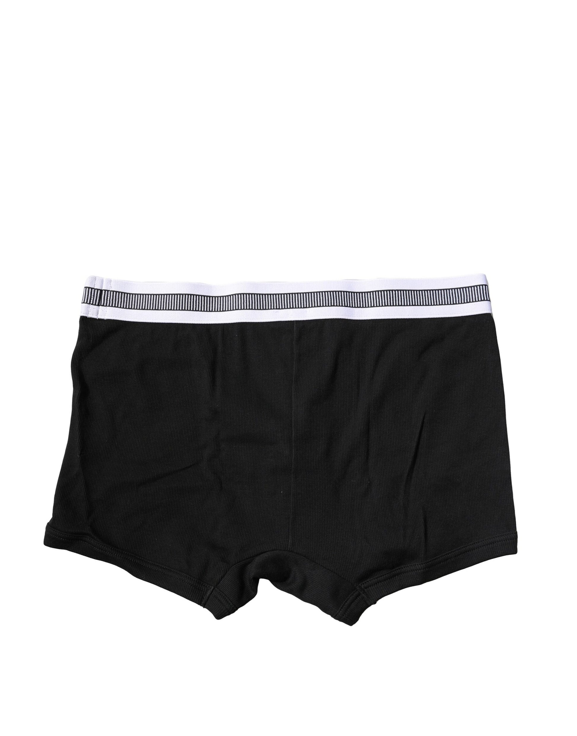 Black Cotton Stretch Regular Boxer Underwear