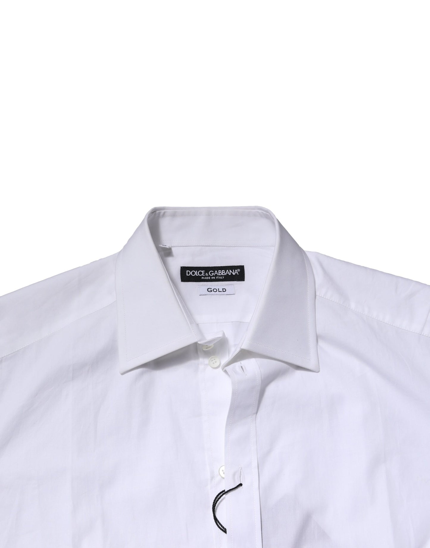 White Cotton GOLD Long Sleeves Formal Shirt