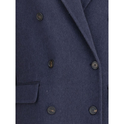 Blue Cashmere Coat