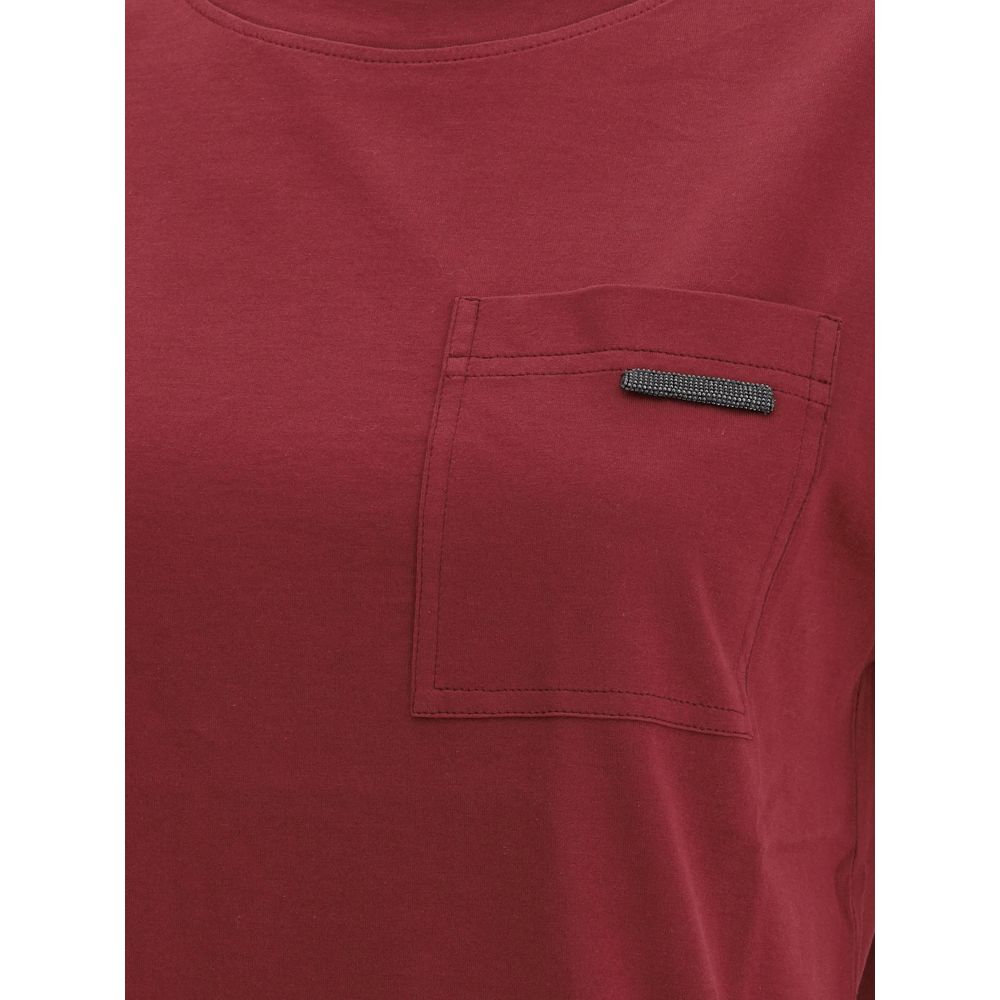 Bordeaux Cotton T-Shirt