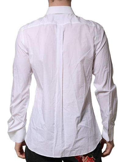 White MARTINI Long Sleeves Men Formal Shirt