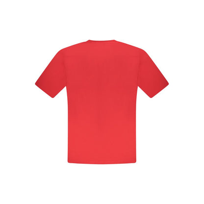 Red Cotton Men T-Shirt