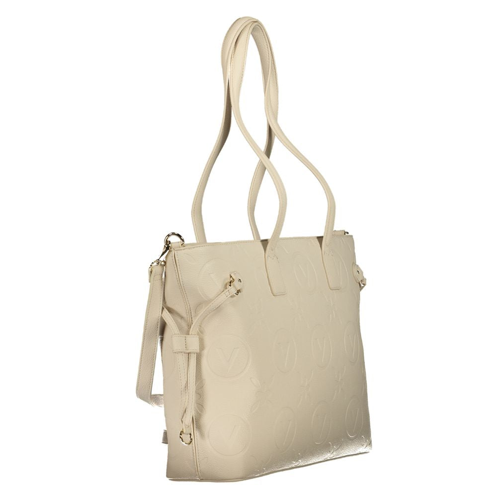 Beige Polyethylene Handbag