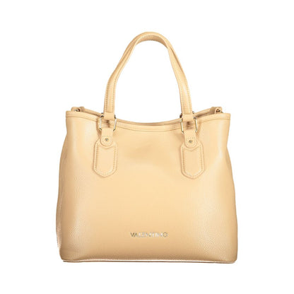 Beige Polyethylene Women Handbag