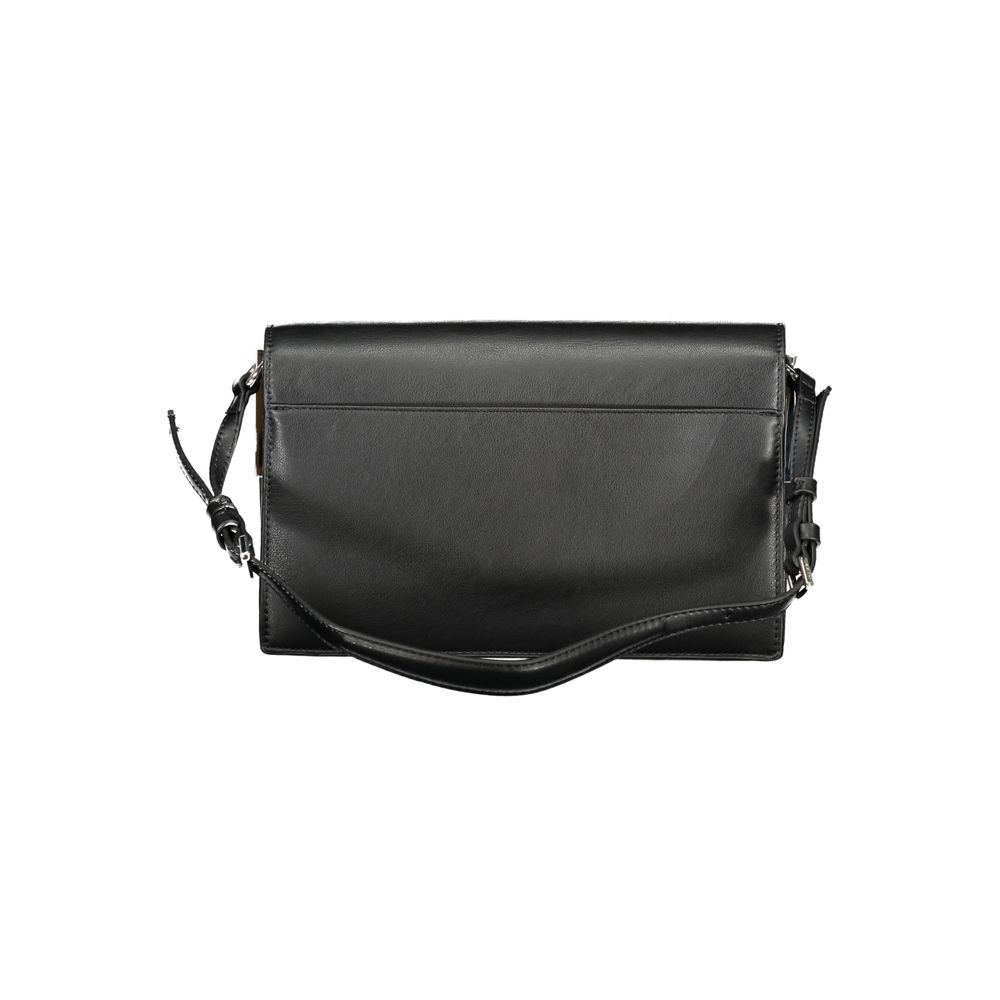 Black Polyester Women Handbag