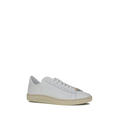 White Calf Leather Bos Taurus Low Top Sneakers