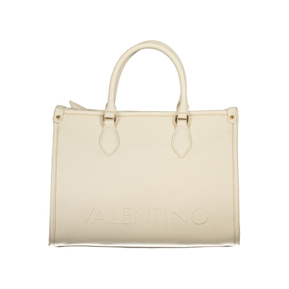 Beige Polyethylene Handbag