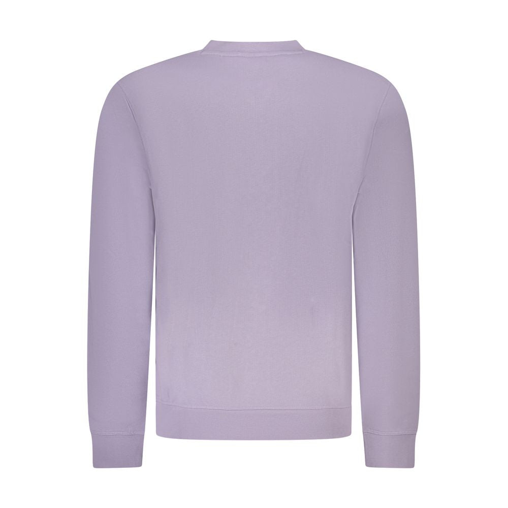 Purple Cotton Men Sweater