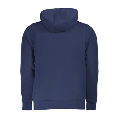 Blue Cotton Men's Hooded Sweater