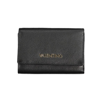 Black Polyurethane Women Wallet