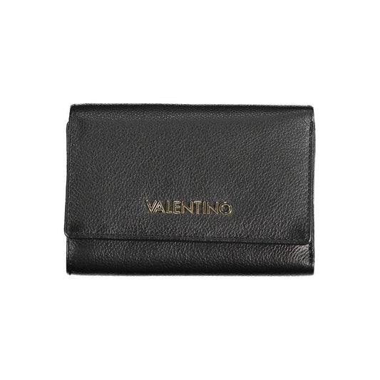 Black Polyurethane Women Wallet
