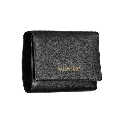 Black Polyurethane Women Wallet