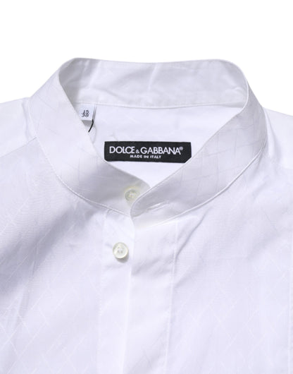White Cotton Slim Long Sleeves Formal Shirt