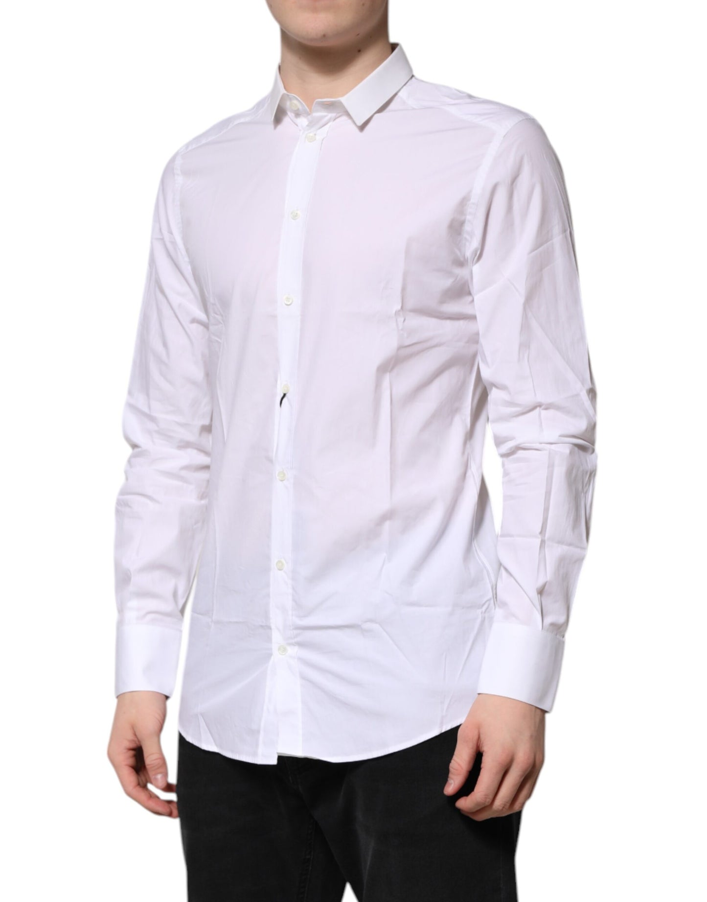 White GOLD Cotton Long Sleeves Men Formal Shirt