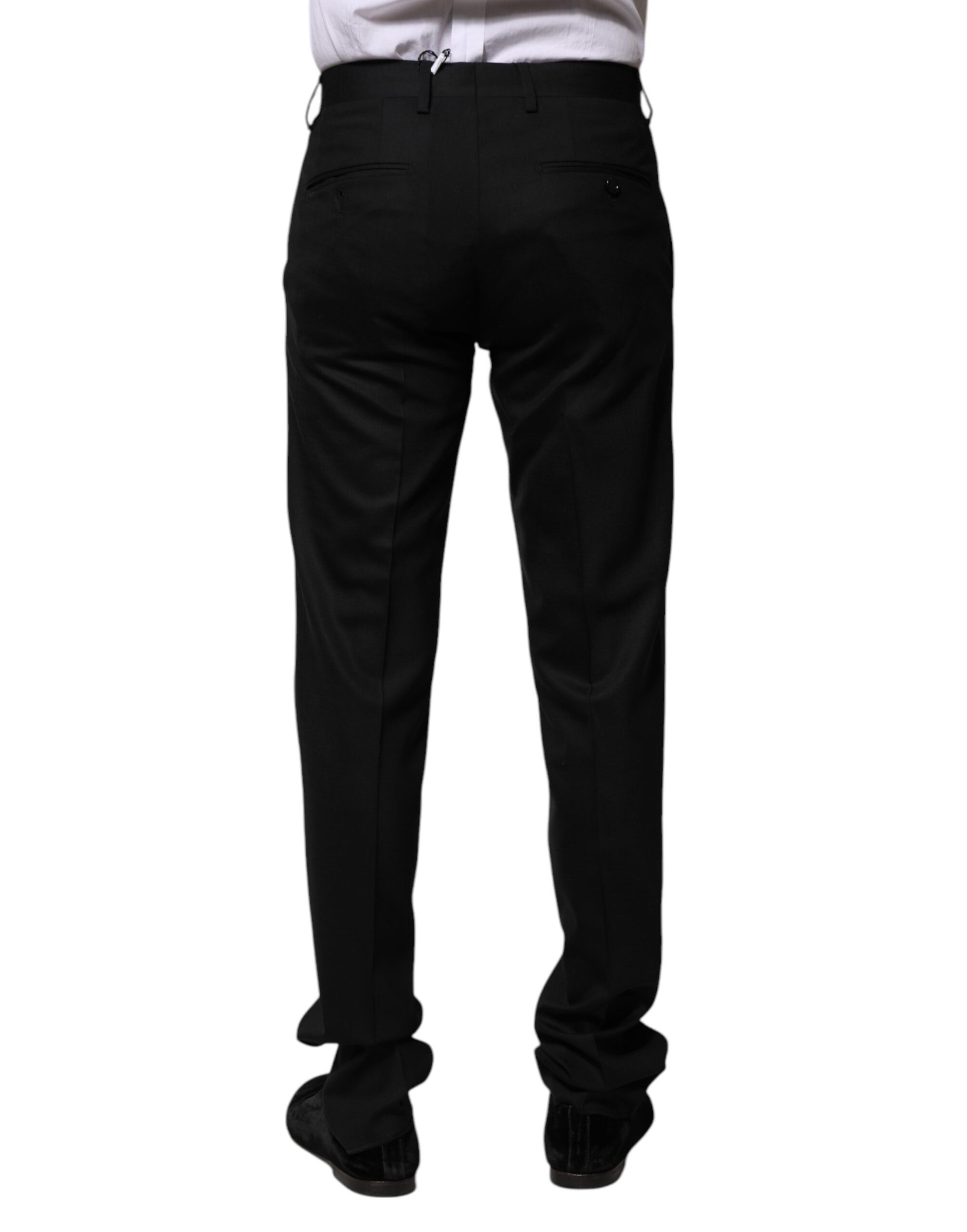 Black Wool Formal Dress Pants