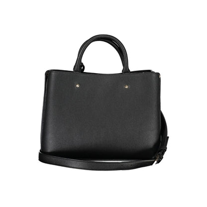 Black Polyurethane Women's Handbag