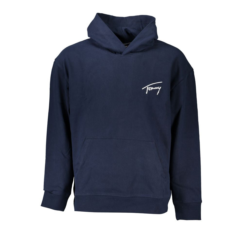 Blue Cotton Men Sweatshirt