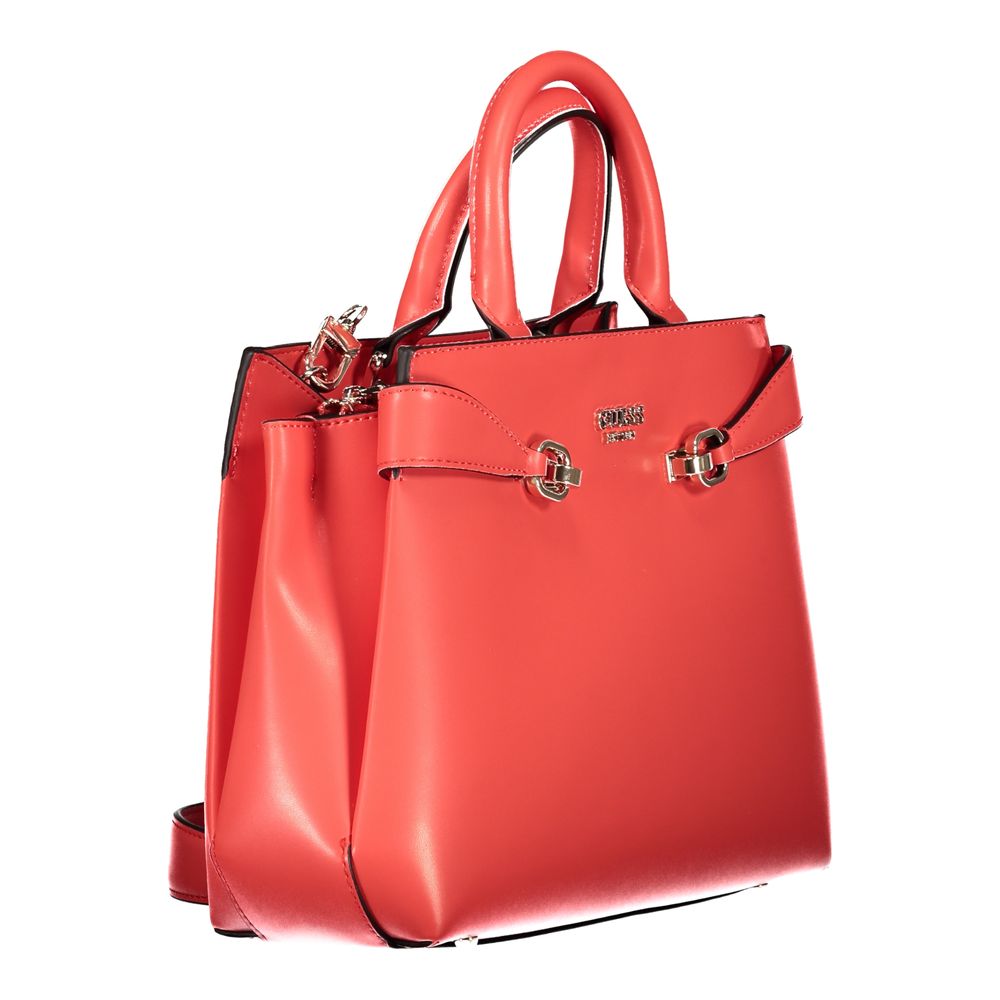Red Polyethylene Women Handbag